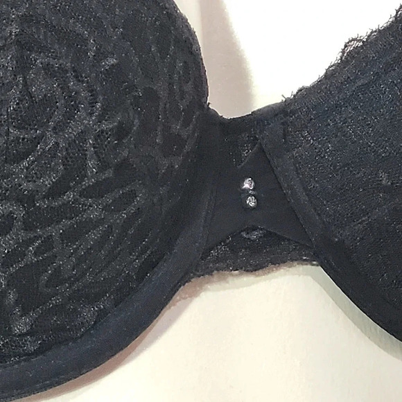38B Lily Of France Extreme Sensational Cut Sew UW Bra Black NWT‎ - Picture 4 of 6